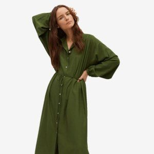 green midi MNG (mango) dress